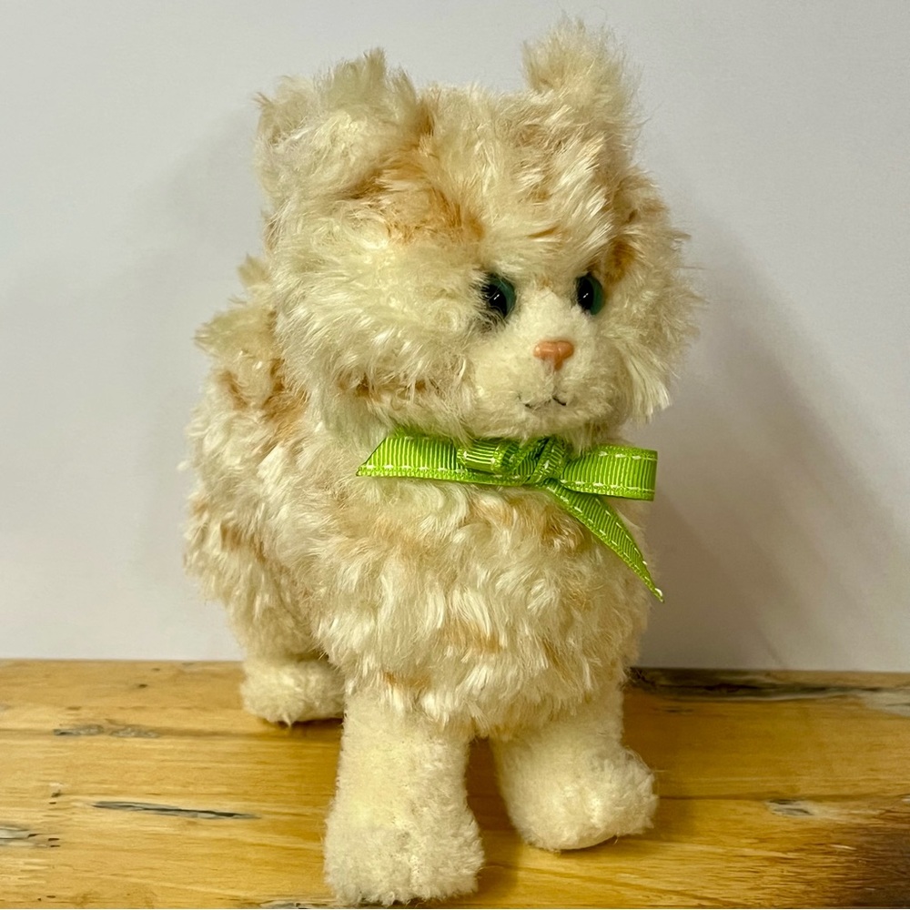 Vintage Baby Gund Nursery Kitty Cat Plush John Grossman Collection Blue Eyes HTF